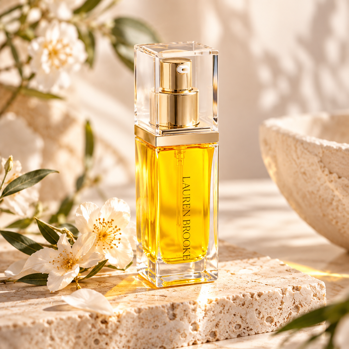 Lauren Brooke Organic Facial Serum for dry, sensitive skin and soft, radiant-looking skin