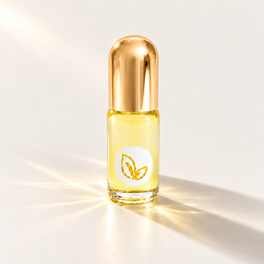 Lauren Brooke True Beauty perfume oil, 3.7 mL, in a glass bottle with gold cap