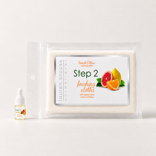 Lauren Brooke Cosmetiques Two Step Cleansing System - Revitalizing Sweet Citrus Travel Size