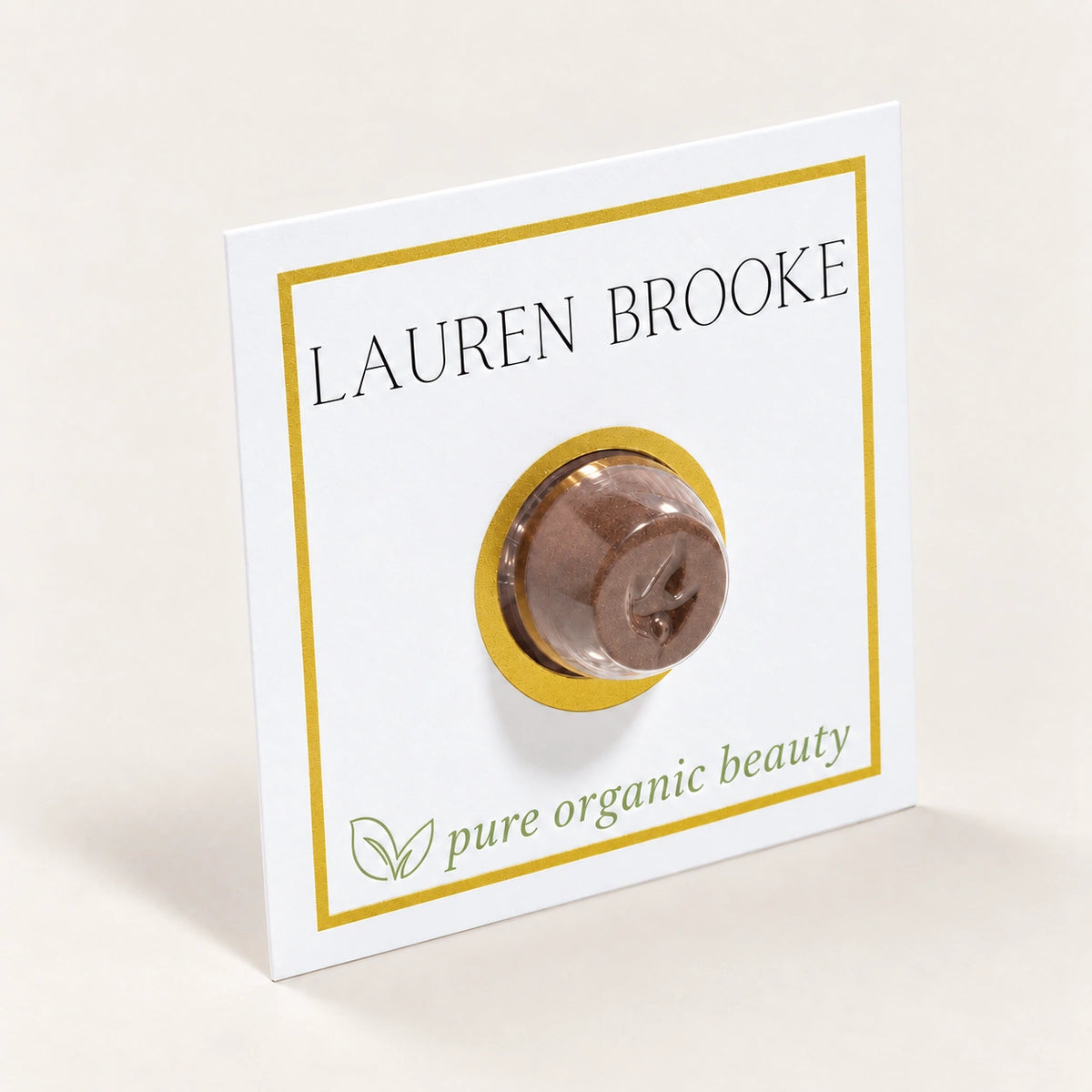 Lauren Brooke Cosmetiques Pressed Brow Collection Sample in sample packaging