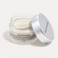 Lauren Brooke Deep Sea Masque powder in an open frosted jar with a silver lid