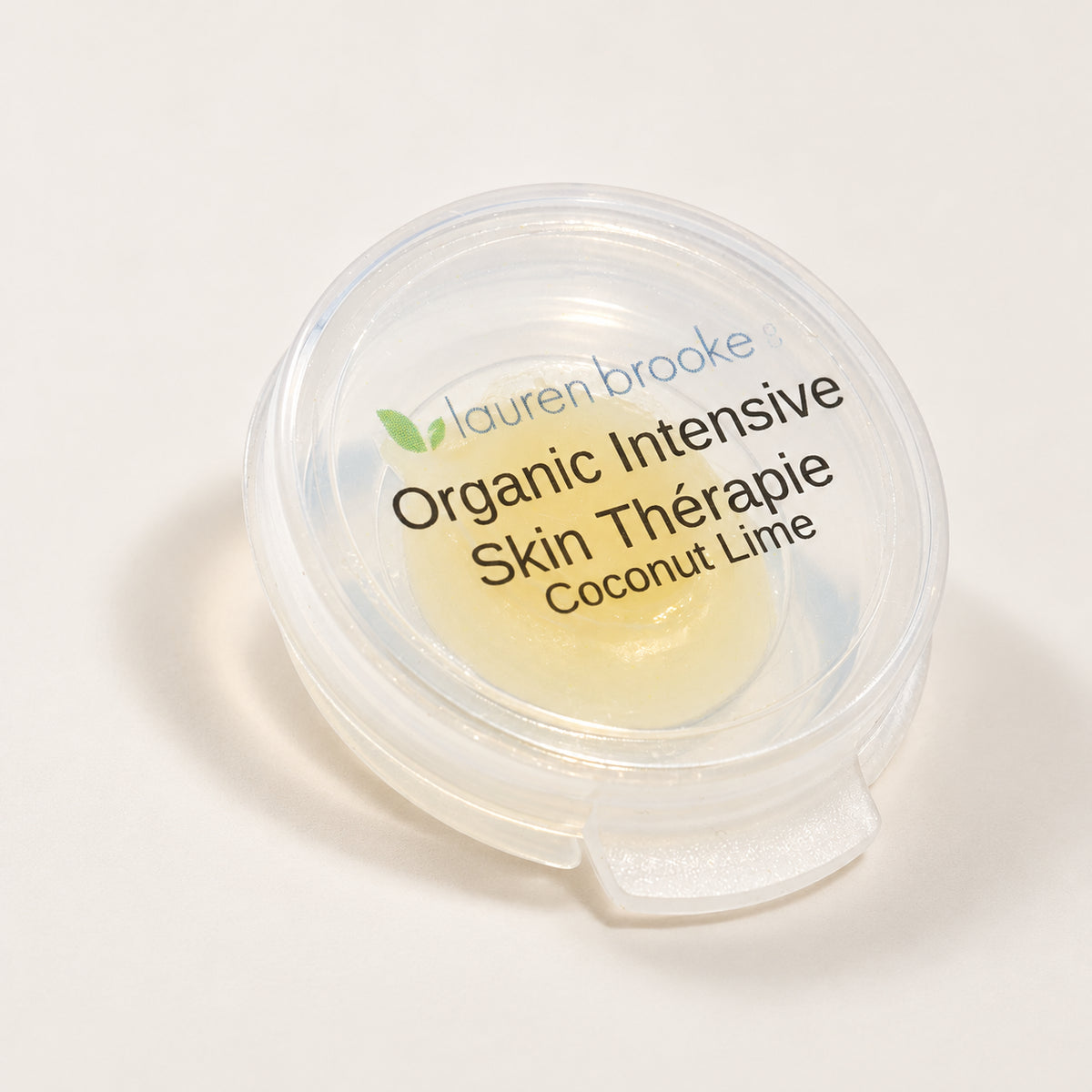 Lauren Brooke Cosmetiques Organic Intensive Skin Thérapie Sample — Coconut Lime sample pot