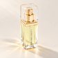 Lauren Brooke Organically Clear Serum in a rectangular clear bottle with a gold pump