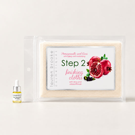 Lauren Brooke Cosmetiques Two Step Cleansing System - Anti-Aging/Moisturizing Travel Size