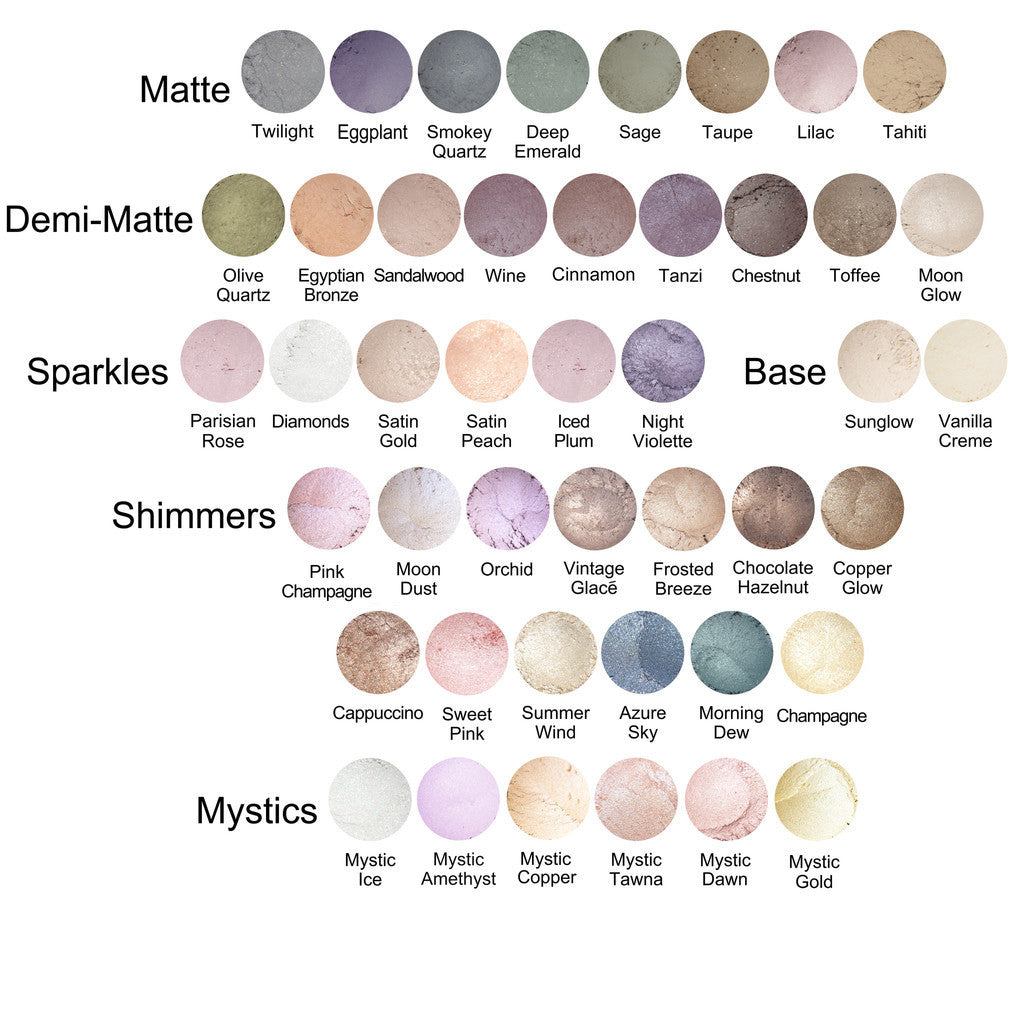 Powder Eye Colour Samples